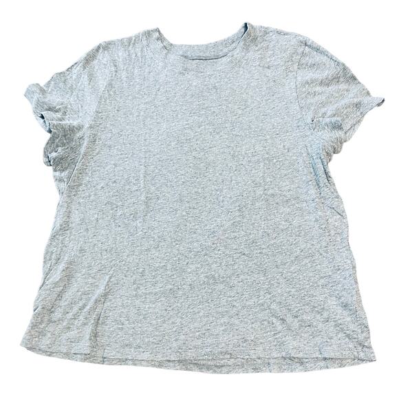 Madewell Tops - Madewell Size Large Crew Neck Heather Gray Short Sleeve Tee Shirt Causal Basic